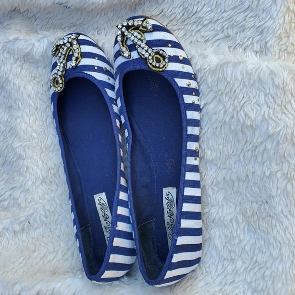 Naughty Monkey‎ Nautical Skimmer flats 9.5 NWT - Picture 4 of 7